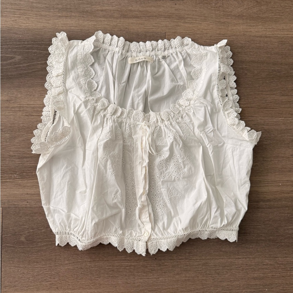 Doen Traveler Top in Salt XS
